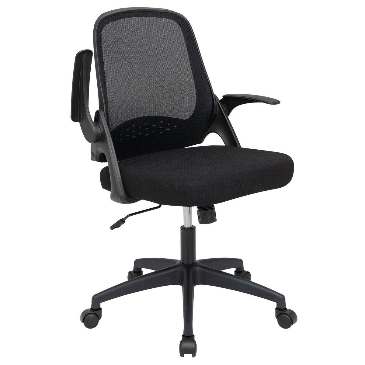 Adjustable Mesh Office Chair Rolling Computer Desk Chair with Flip-up Armrest