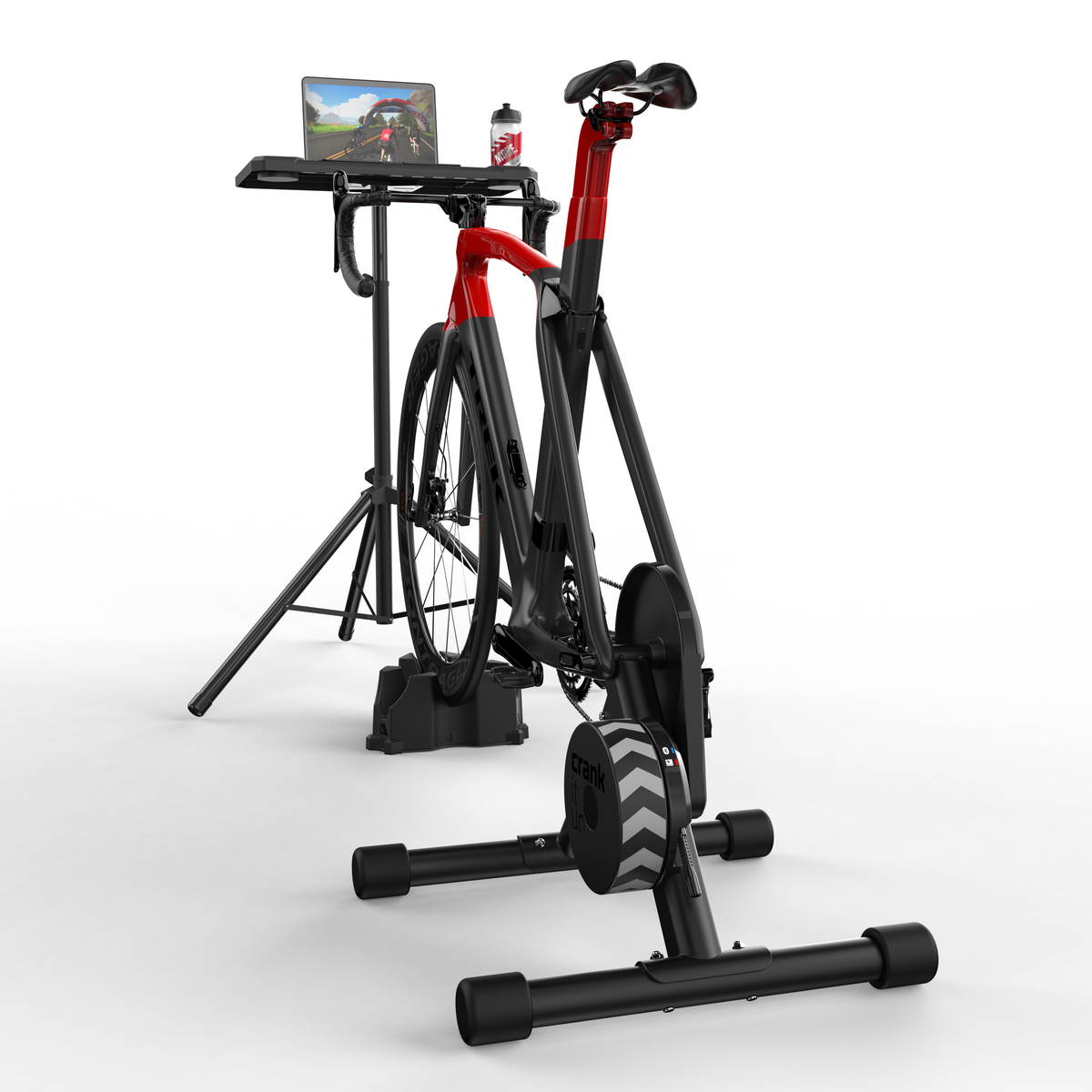 Indoor Media Display Cycling Desk
