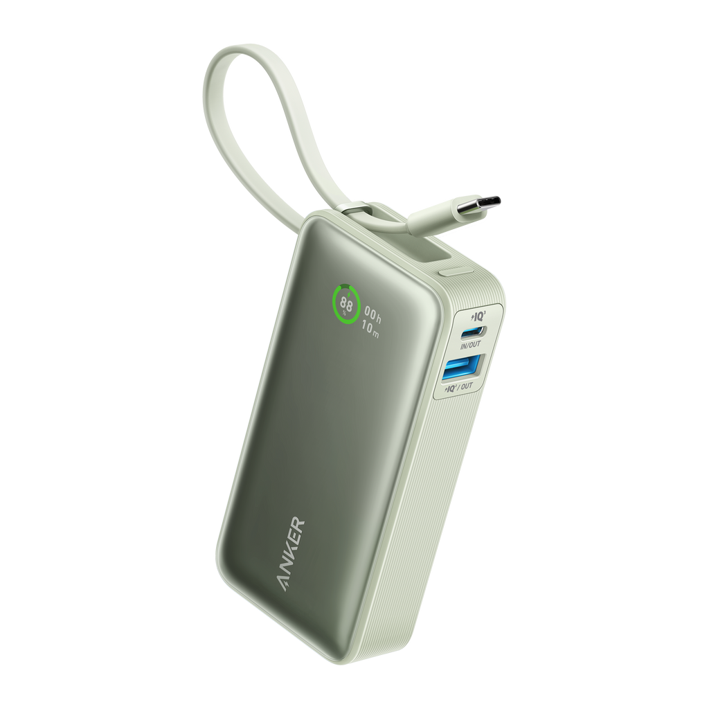Anker Nano Power Bank (30W, Built-In USB-C Cable)