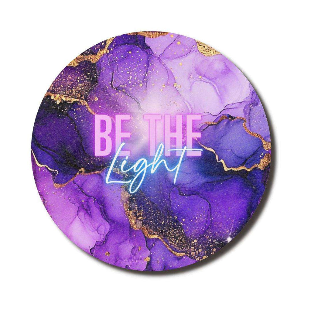 Be The Light Circle Mouse Pad