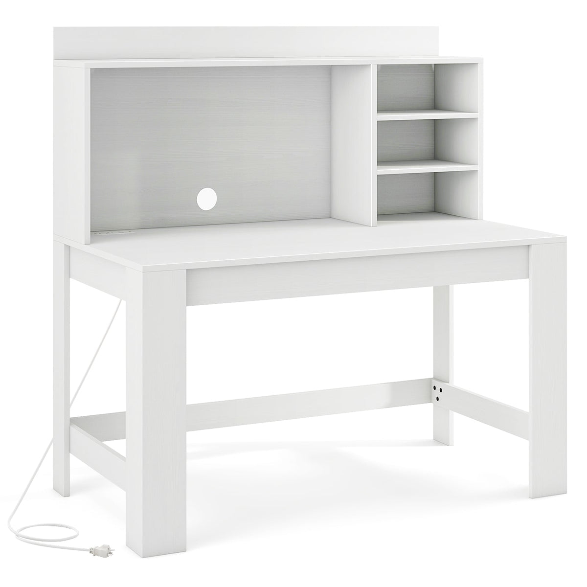48 Inch Writing Computer Desk with Anti-Tipping Kits and Cable Management Hole