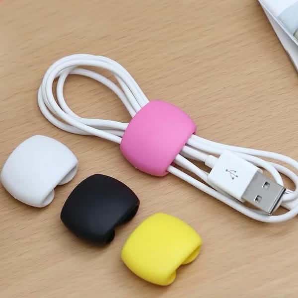 8-Piece: Portable Reusable Cable Clips Organizer