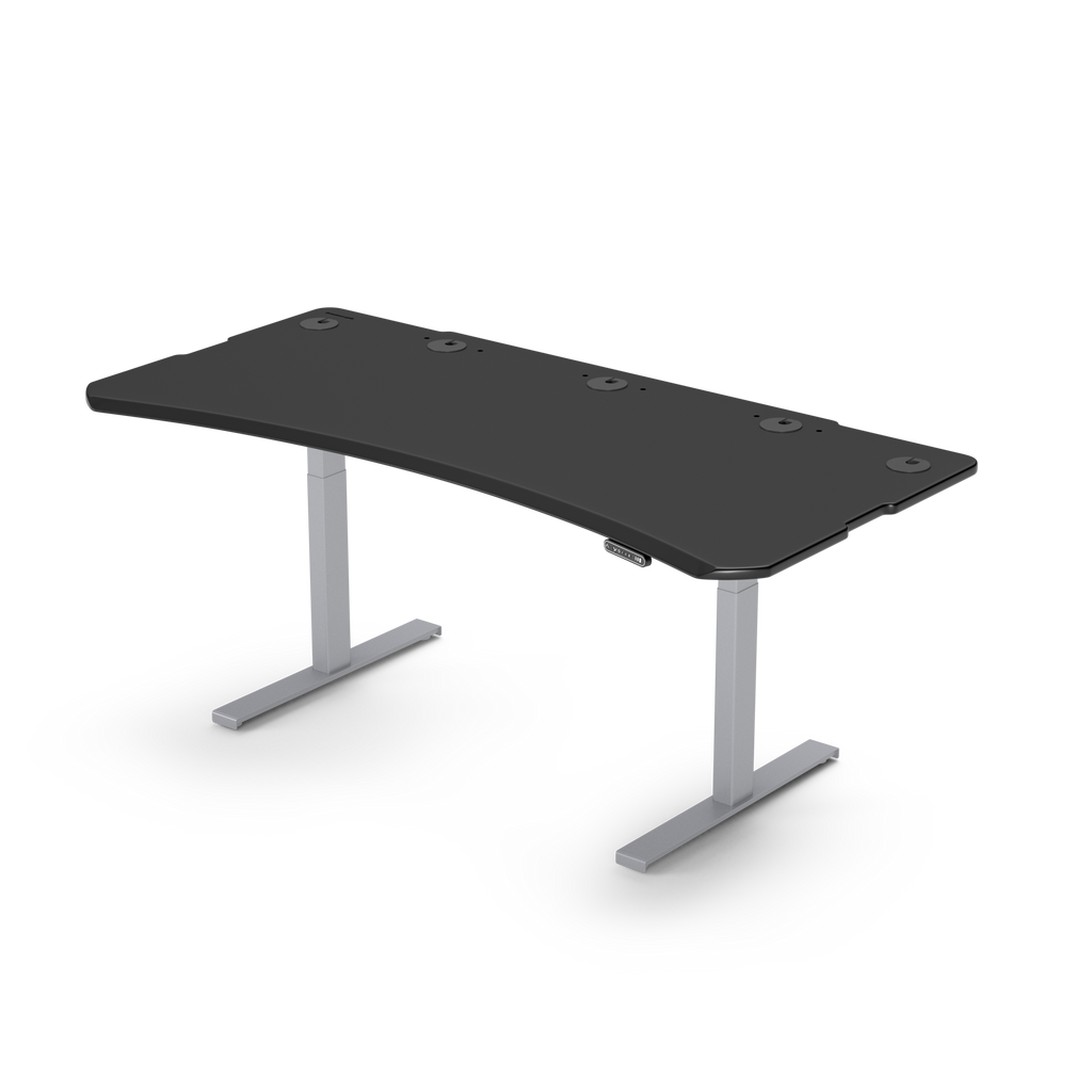 Level 2 Plus: Single Surface 2 Leg Sit-Stand Workstation