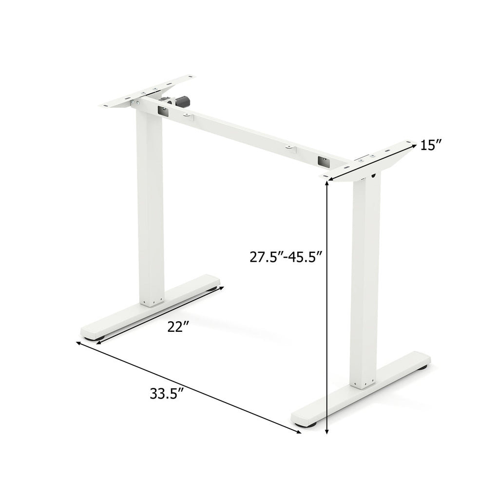 Electric standing desk frame from DirectDeals with height adjustment and LED display, designed for adjustable computer desks.