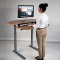 FLEXO Corner - Dual Surface 2 Leg Sit-Stand Workstation: 62x46