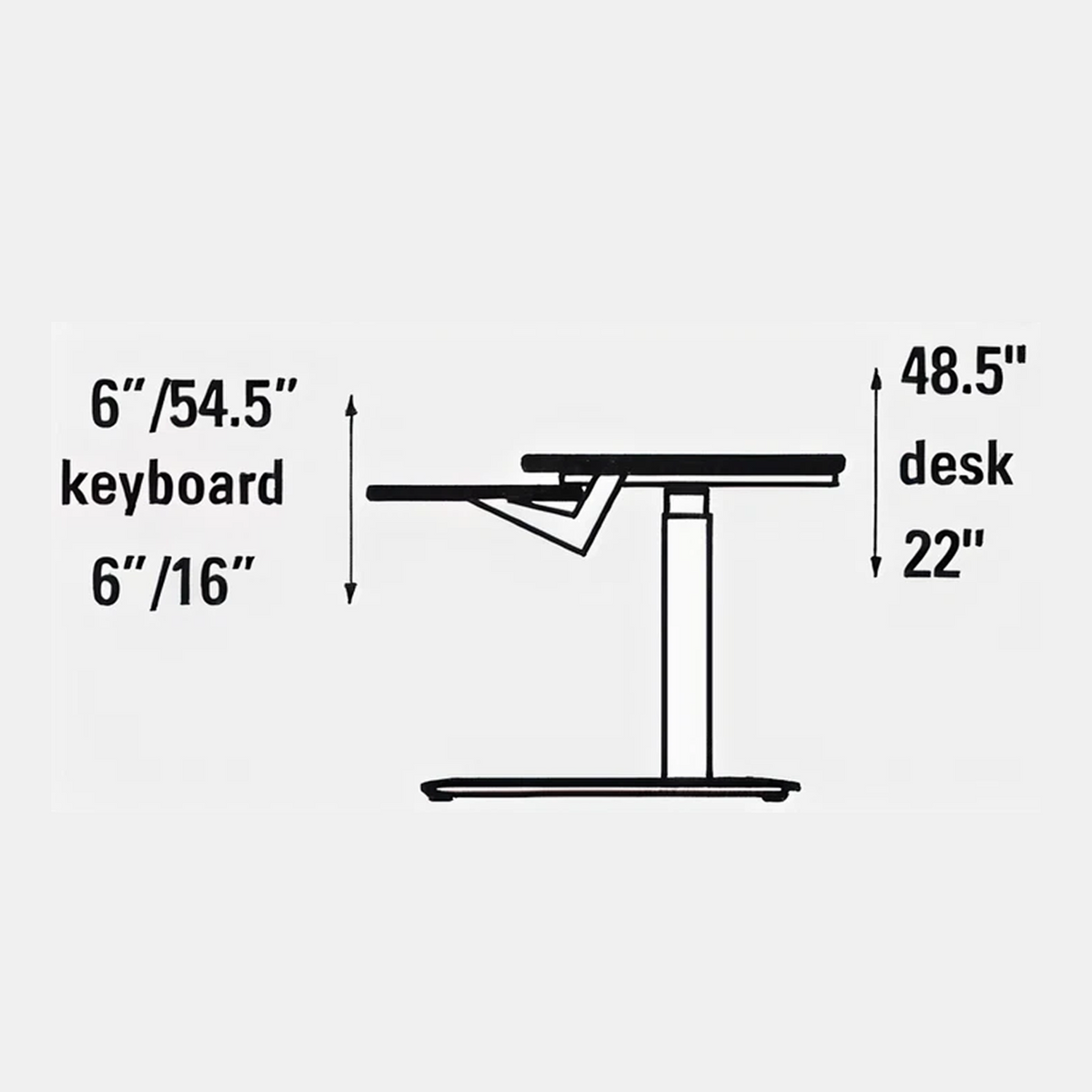 FLEXO Corner - Dual Surface 2 Leg Sit-Stand Workstation: 62x46