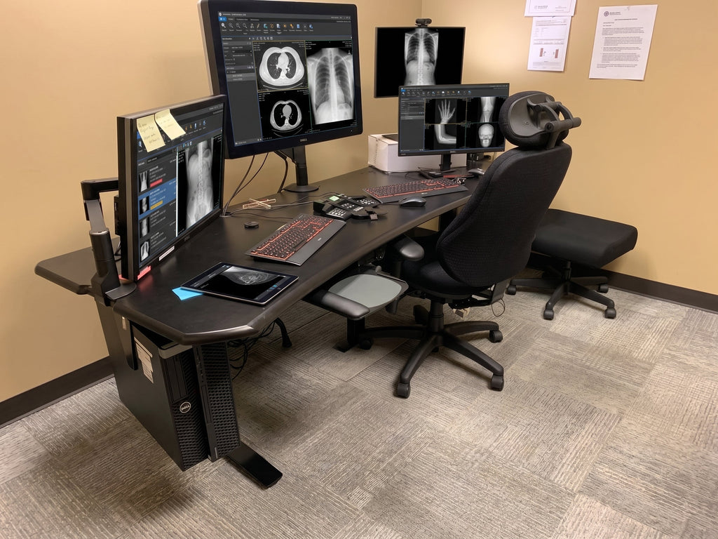 Level 2 Plus: Single Surface 2 Leg Sit-Stand Workstation