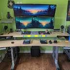 Level 3 Plus: Dual Surface 4 Leg Sit-Stand Workstation