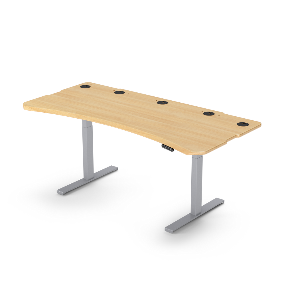 Level 2 Plus: Single Surface 2 Leg Sit-Stand Workstation