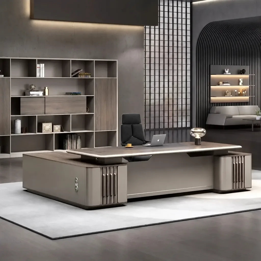 Ainley · Modern L-Shaped Executive Desk