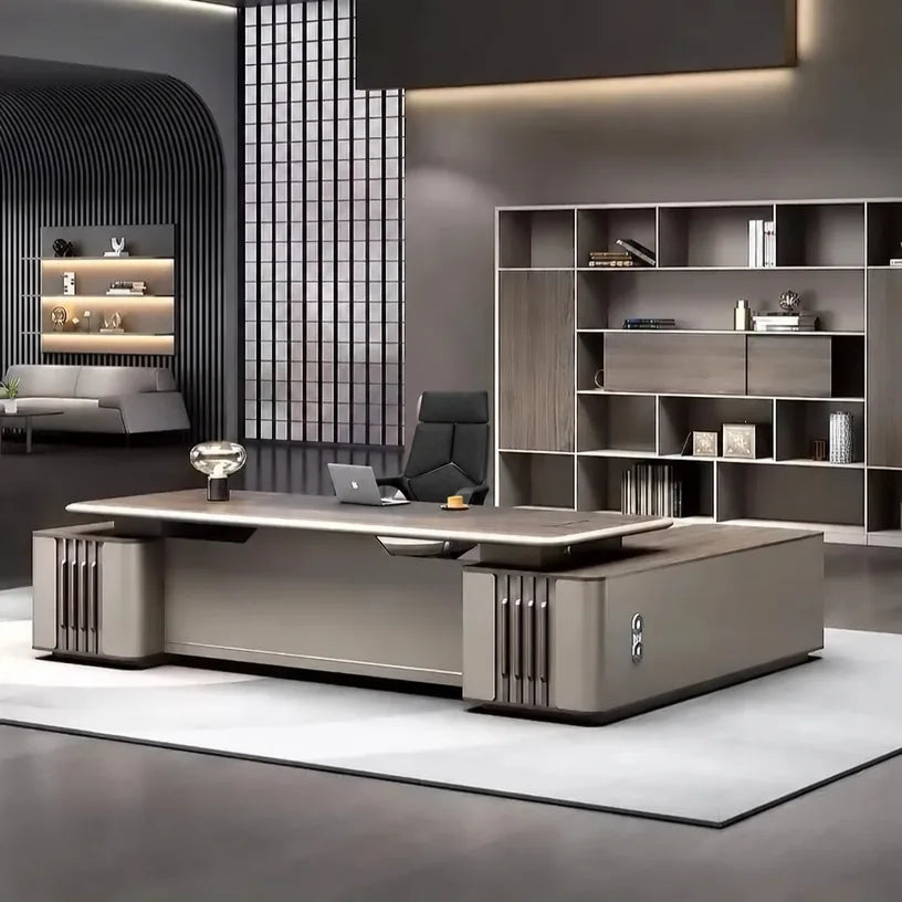 Ainley · Modern L-Shaped Executive Desk