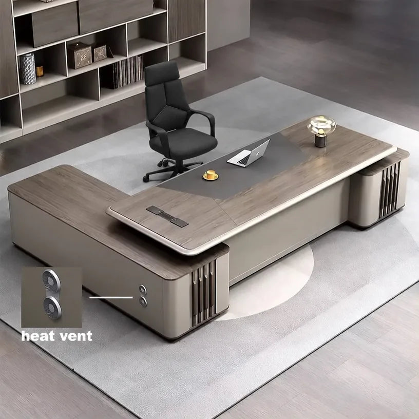 Ainley · Modern L-Shaped Executive Desk
