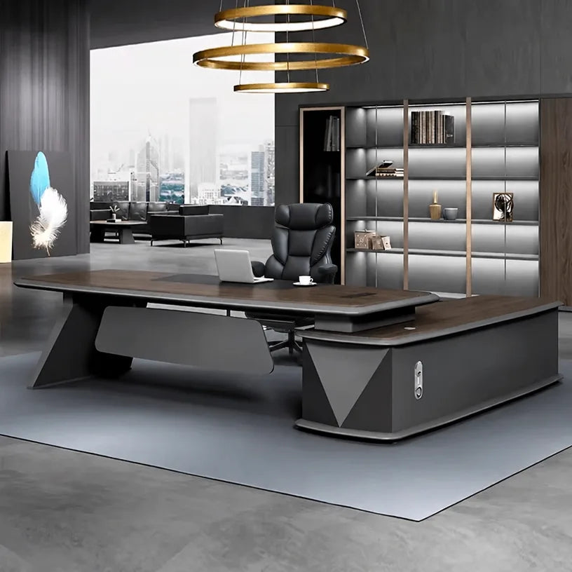 Alwin · Modern L-Shaped Executive Desk