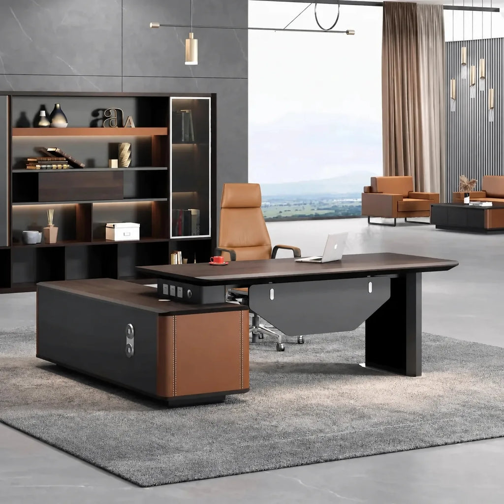 Bentley · Modern L-Shaped Executive Desk