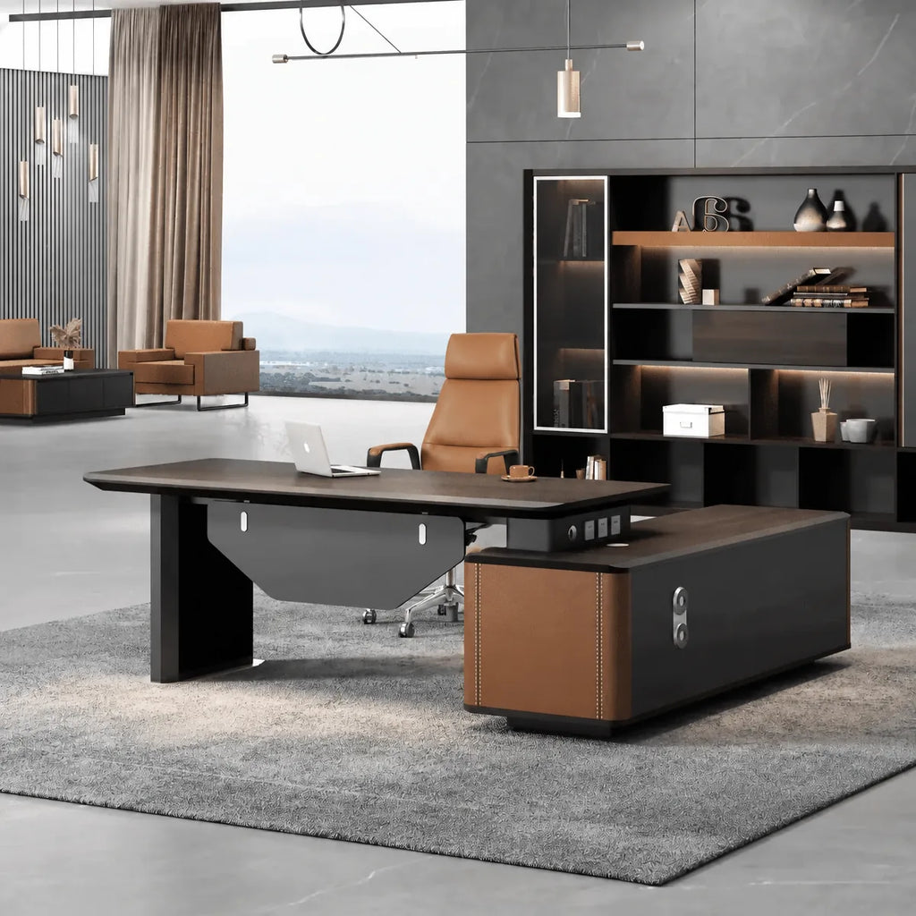 Bentley · Modern L-Shaped Executive Desk