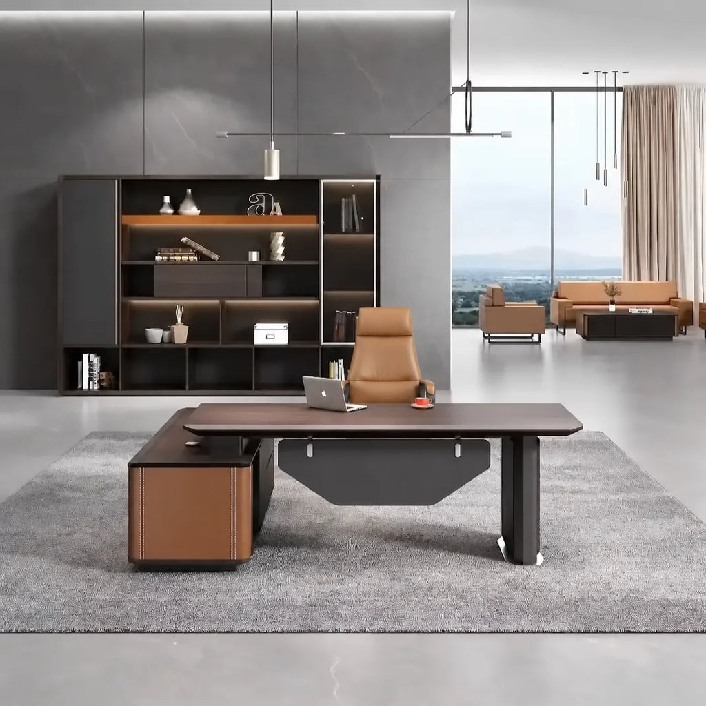 Bentley · Modern L-Shaped Executive Desk