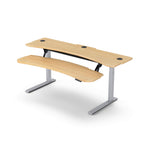 FLEXO Straight - Dual Surface 2 Leg Sit-Stand Workstation