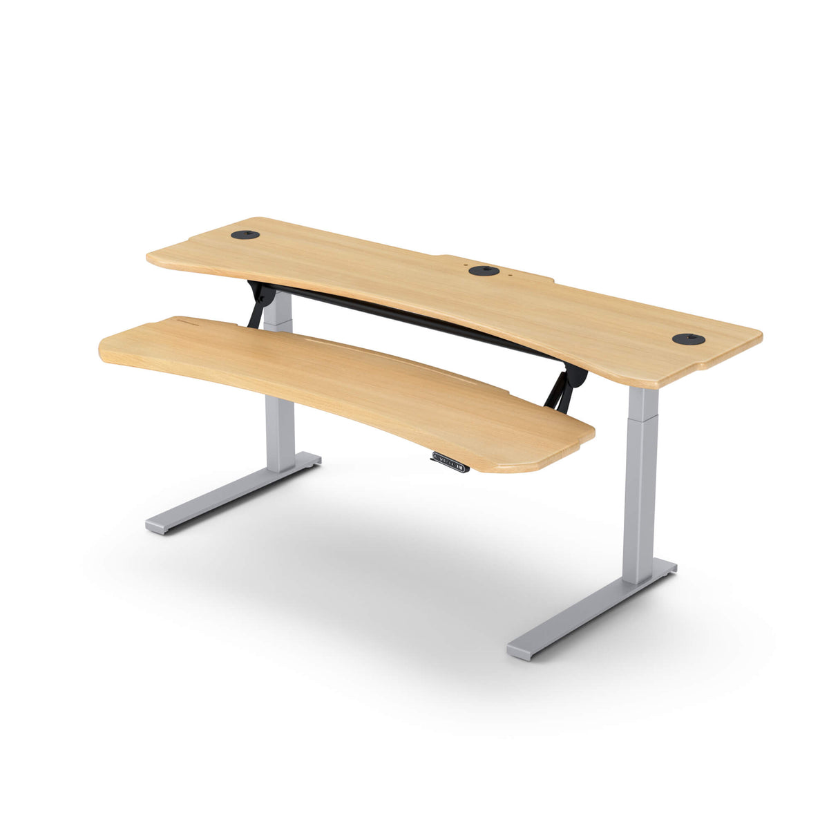 FLEXO Straight - Dual Surface 2 Leg Sit-Stand Workstation