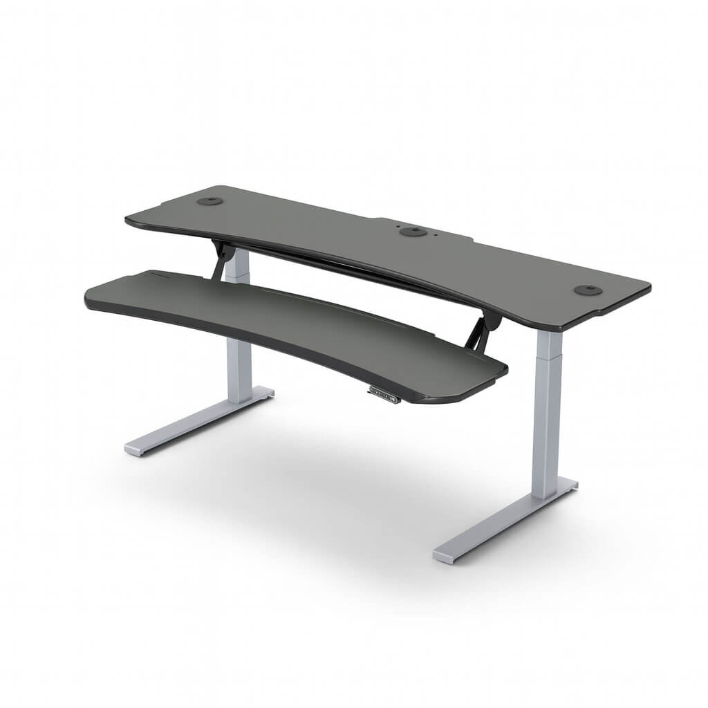 FLEXO Straight - Dual Surface 2 Leg Sit-Stand Workstation
