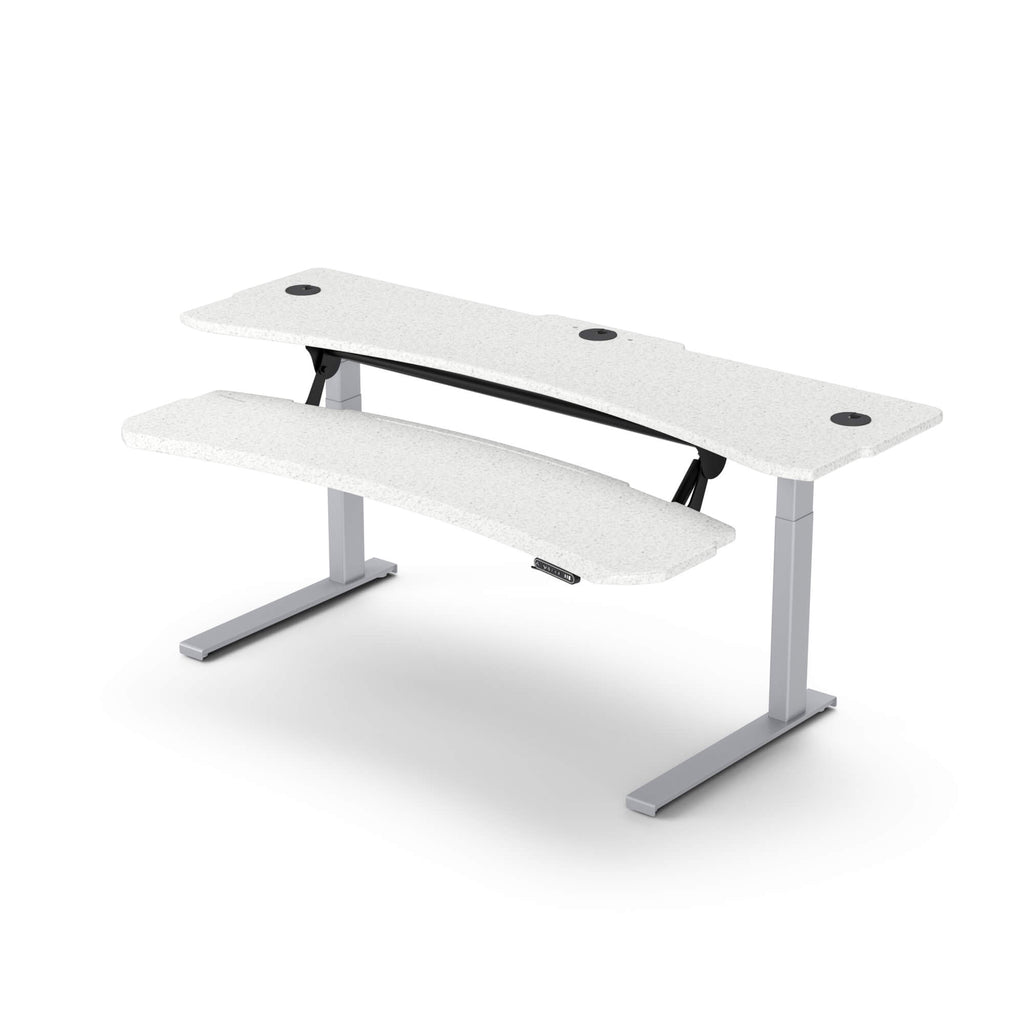 FLEXO Straight - Dual Surface 2 Leg Sit-Stand Workstation