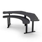 Pro SuperPlus - XL Dual Surface 4 Leg Sit-Stand Corner Workstation: 108x58