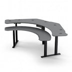 Pro SuperPlus - XL Dual Surface 4 Leg Sit-Stand Corner Workstation: 108x58