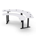 Pro SuperPlus - XL Dual Surface 4 Leg Sit-Stand Corner Workstation: 108x58