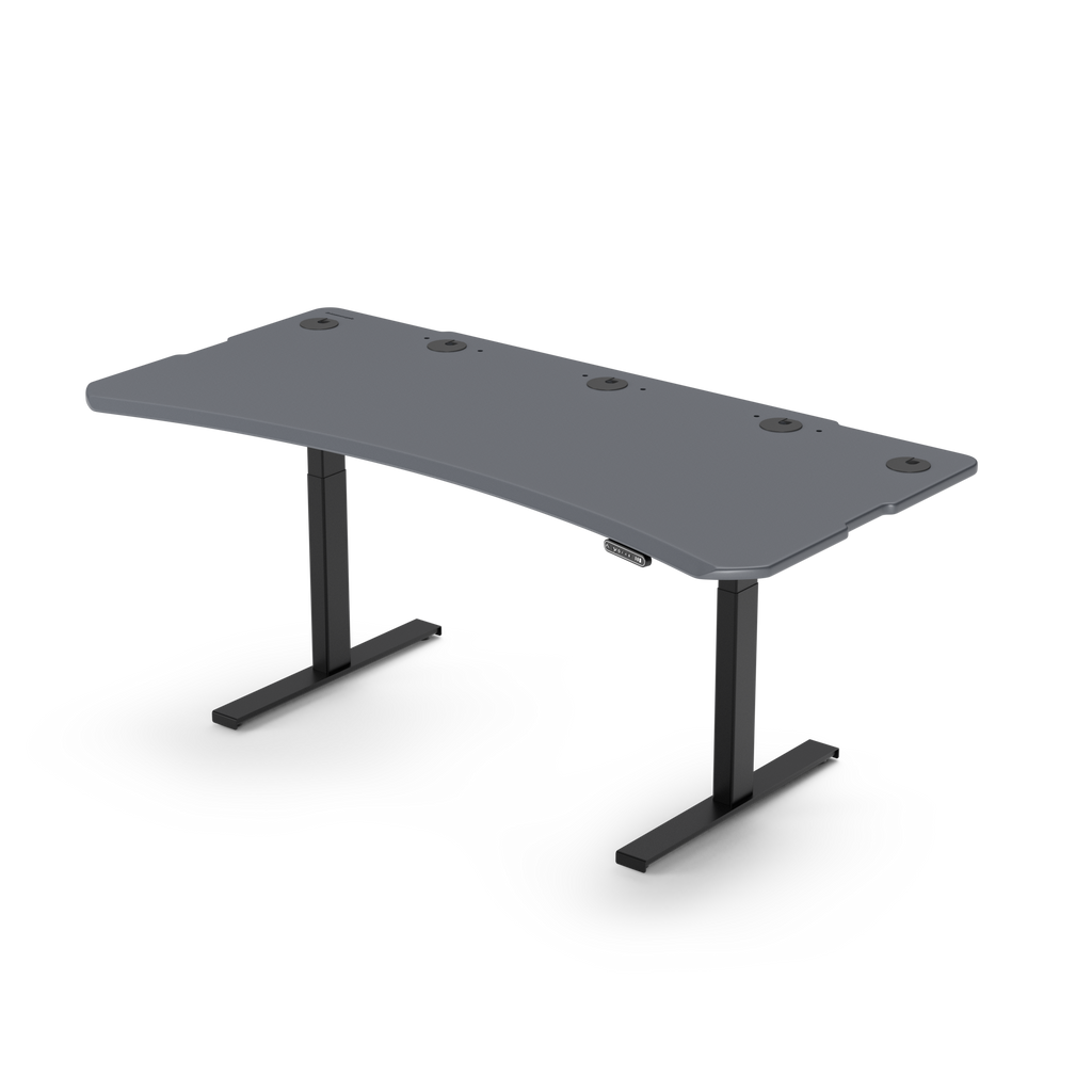 Level 2 Plus: Single Surface 2 Leg Sit-Stand Workstation