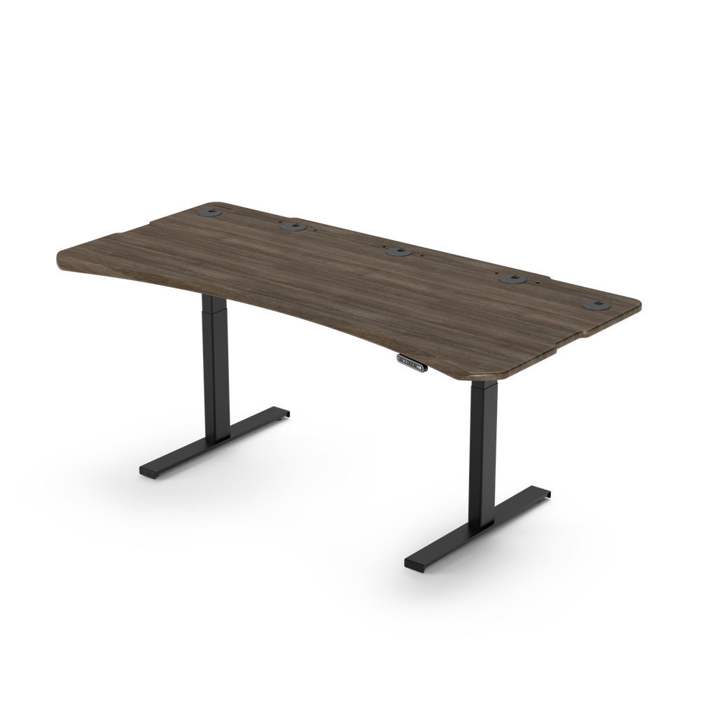 Level 2 Plus: Single Surface 2 Leg Sit-Stand Workstation
