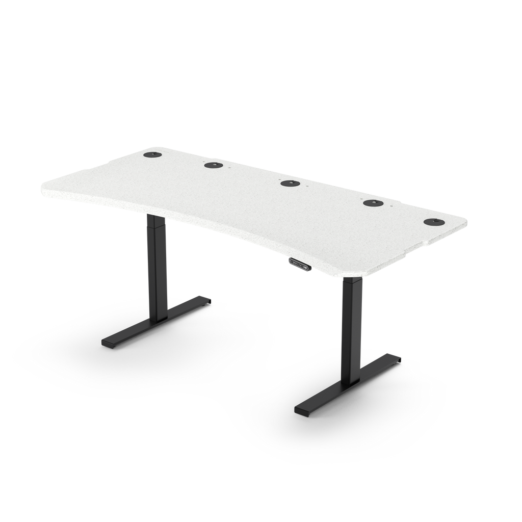 Level 2 Plus: Single Surface 2 Leg Sit-Stand Workstation