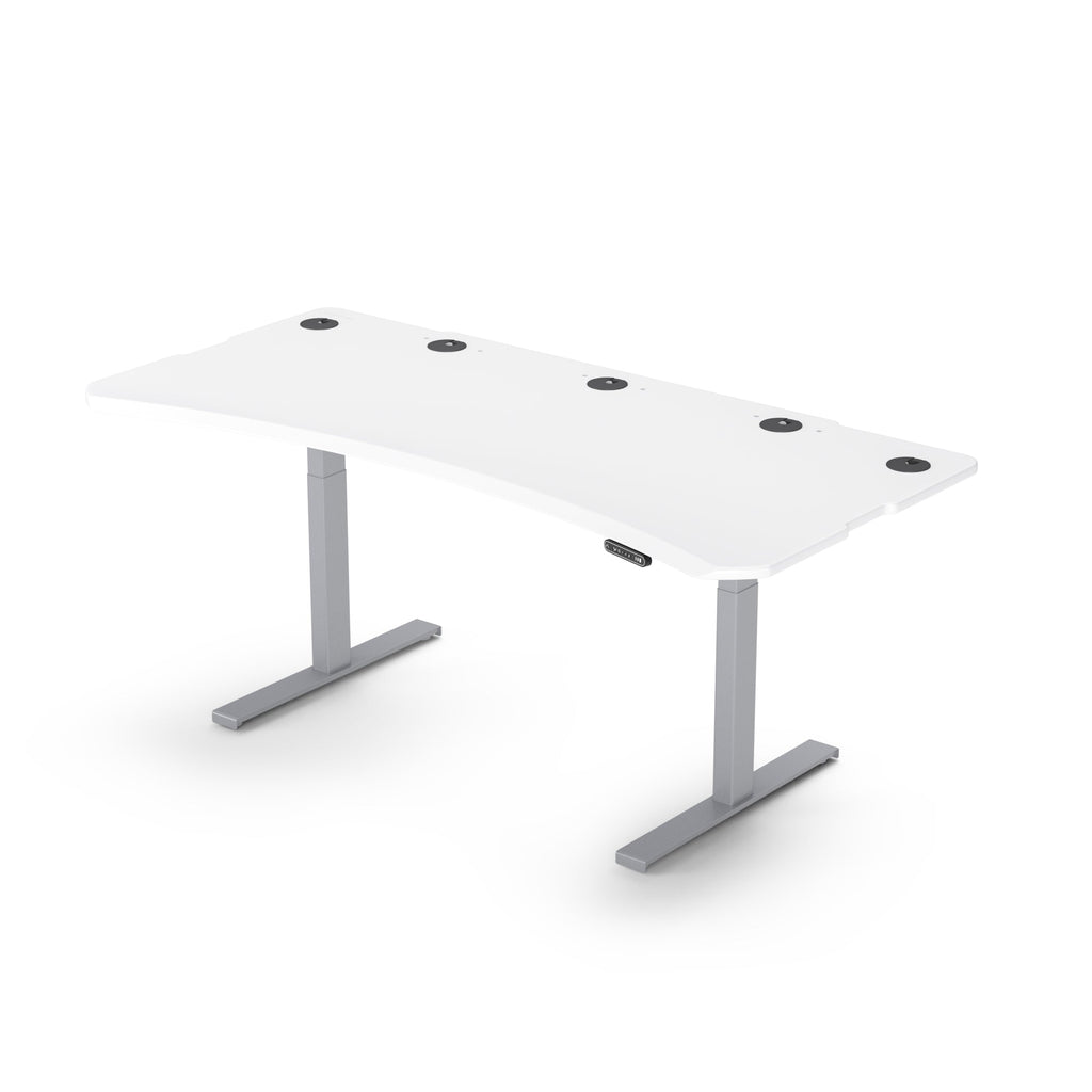 Level 2 Plus: Single Surface 2 Leg Sit-Stand Workstation