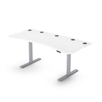 Level 2 Plus: Single Surface 2 Leg Sit-Stand Workstation