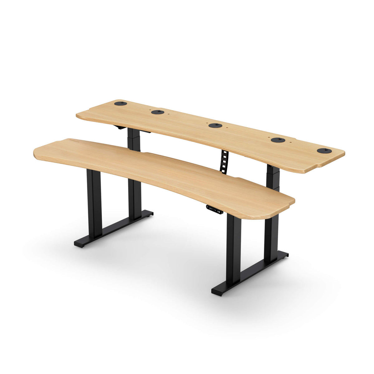 Level 3 Plus: Dual Surface 4 Leg Sit-Stand Workstation