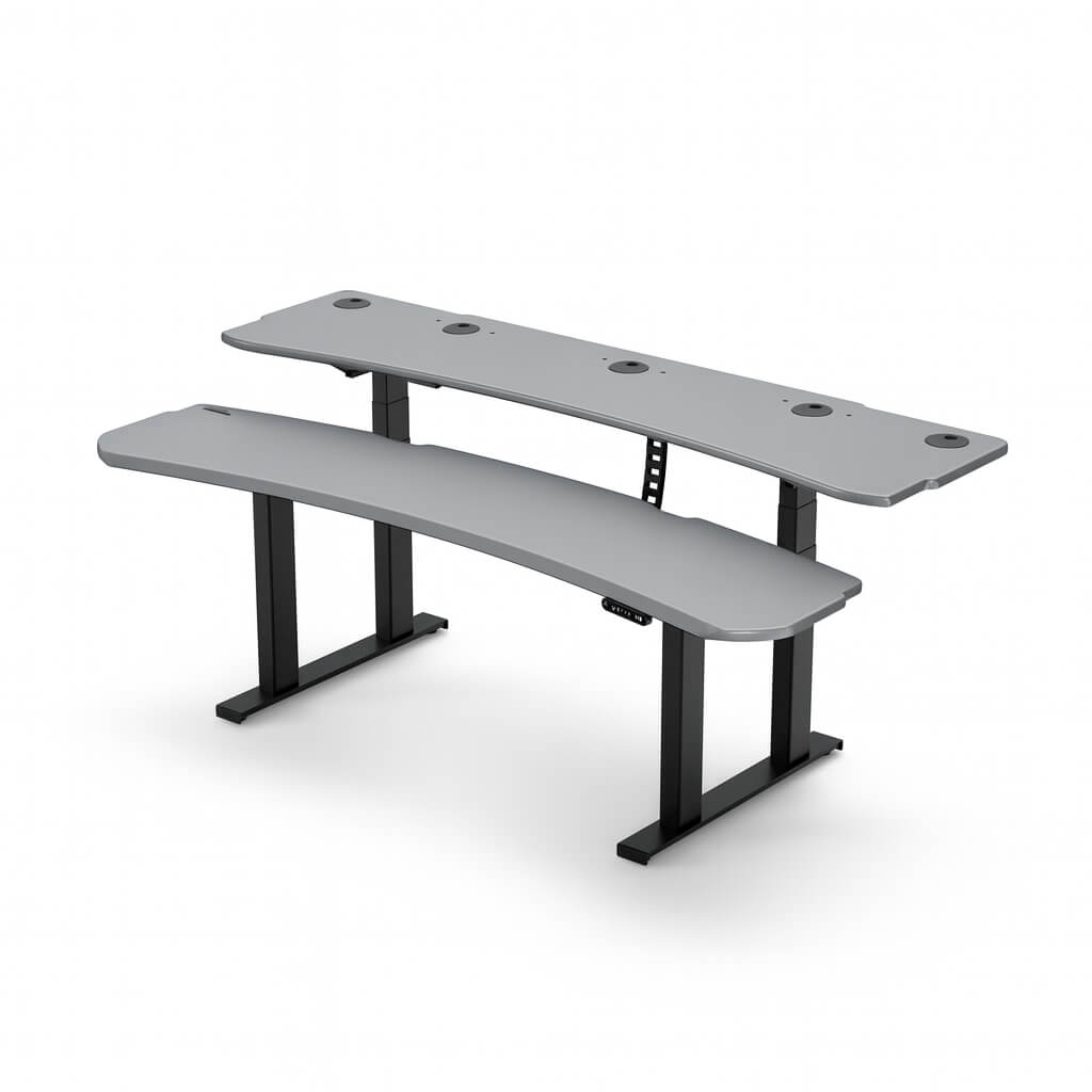 Level 3 Plus: Dual Surface 4 Leg Sit-Stand Workstation