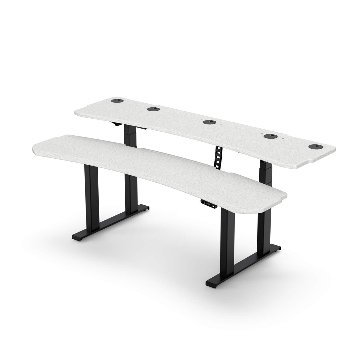 Level 3 Plus: Dual Surface 4 Leg Sit-Stand Workstation