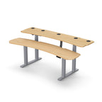 Level 3 Plus: Dual Surface 4 Leg Sit-Stand Workstation