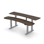 Level 3 Plus: Dual Surface 4 Leg Sit-Stand Workstation