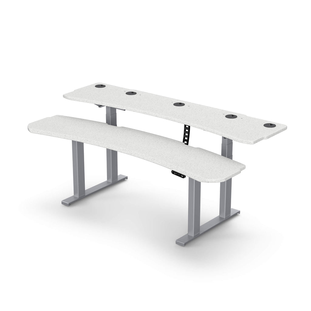 Level 3 Plus: Dual Surface 4 Leg Sit-Stand Workstation