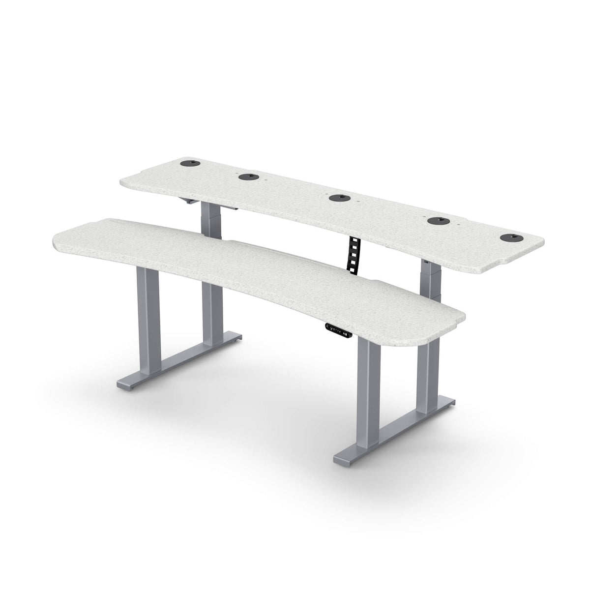 Level 3 Plus: Dual Surface 4 Leg Sit-Stand Workstation