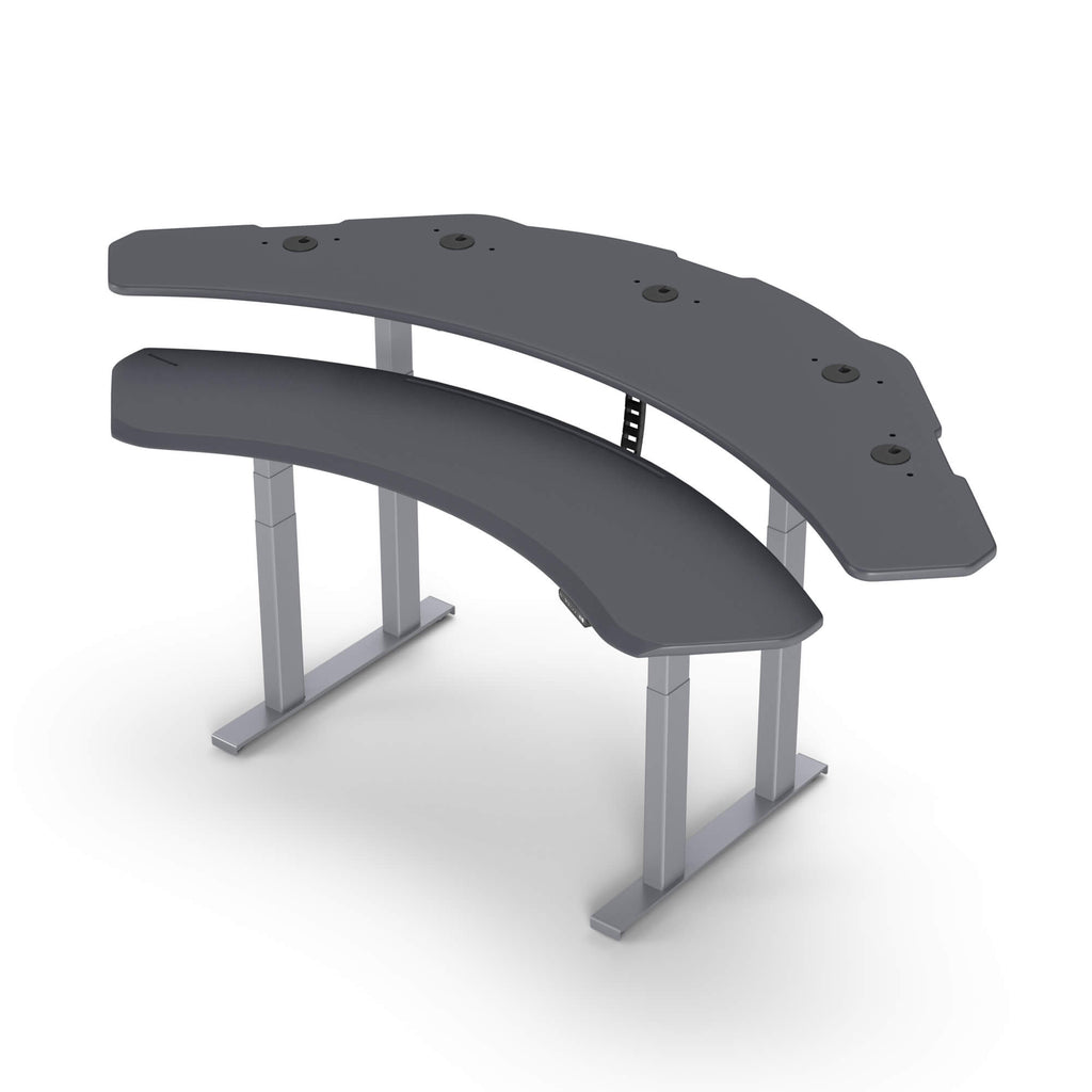 ProPlus - Dual Surface 4 Leg Sit-Stand Corner Workstation: 88x47