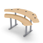 ProPlus - Dual Surface 4 Leg Sit-Stand Corner Workstation: 88x47