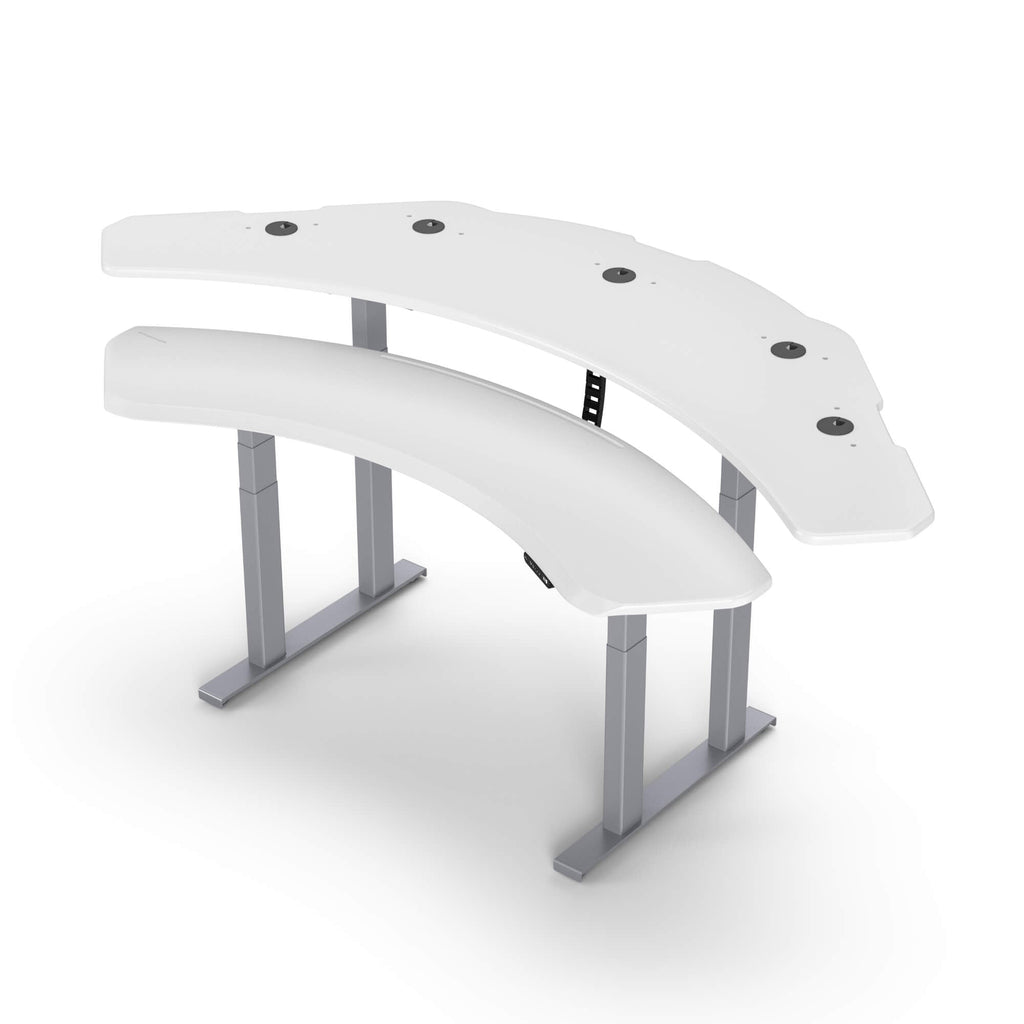 ProPlus - Dual Surface 4 Leg Sit-Stand Corner Workstation: 88x47