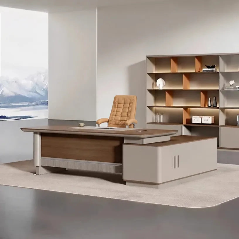Brinton · Modern L-Shaped Executive Desk
