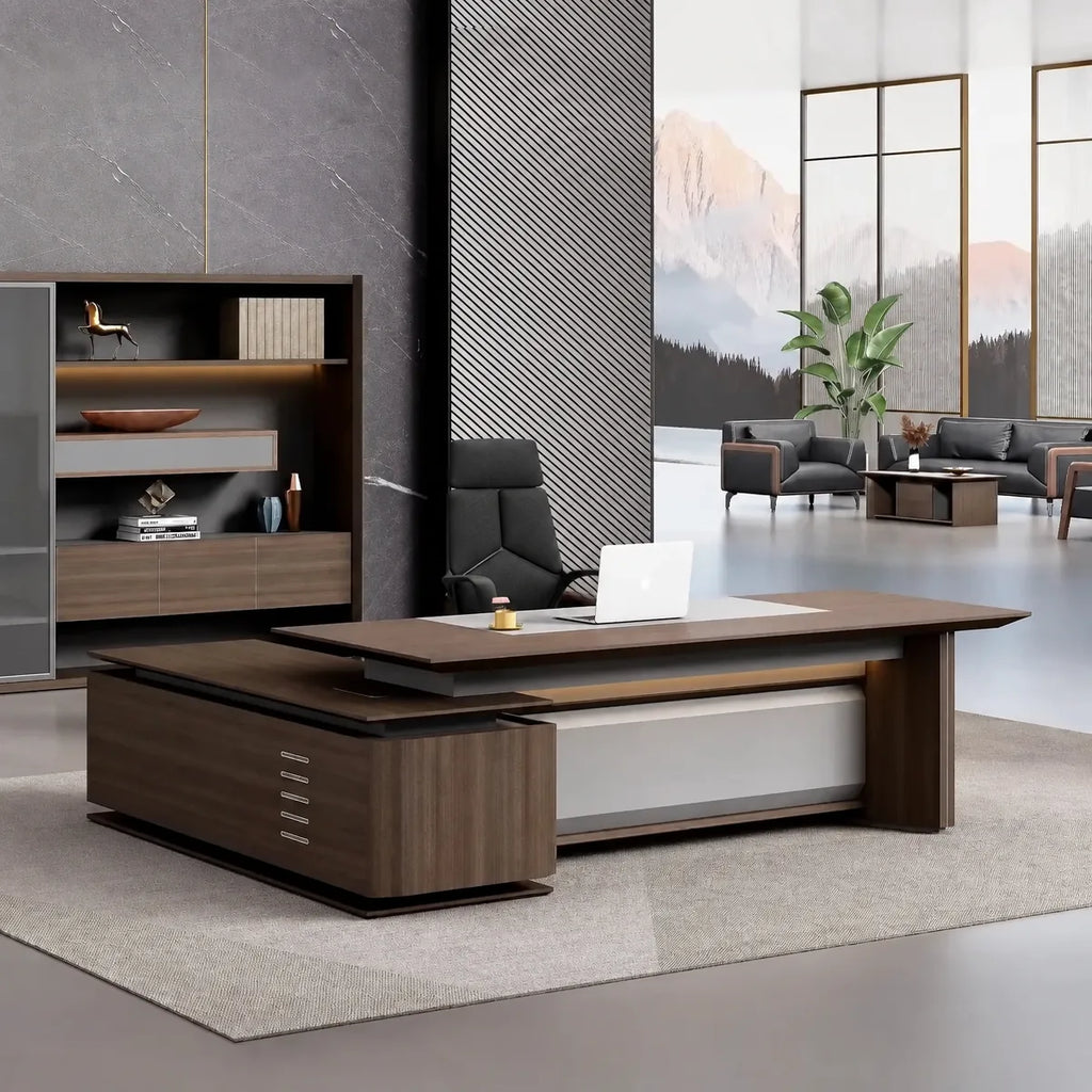 Brontë · Modern L-Shaped Executive Desk