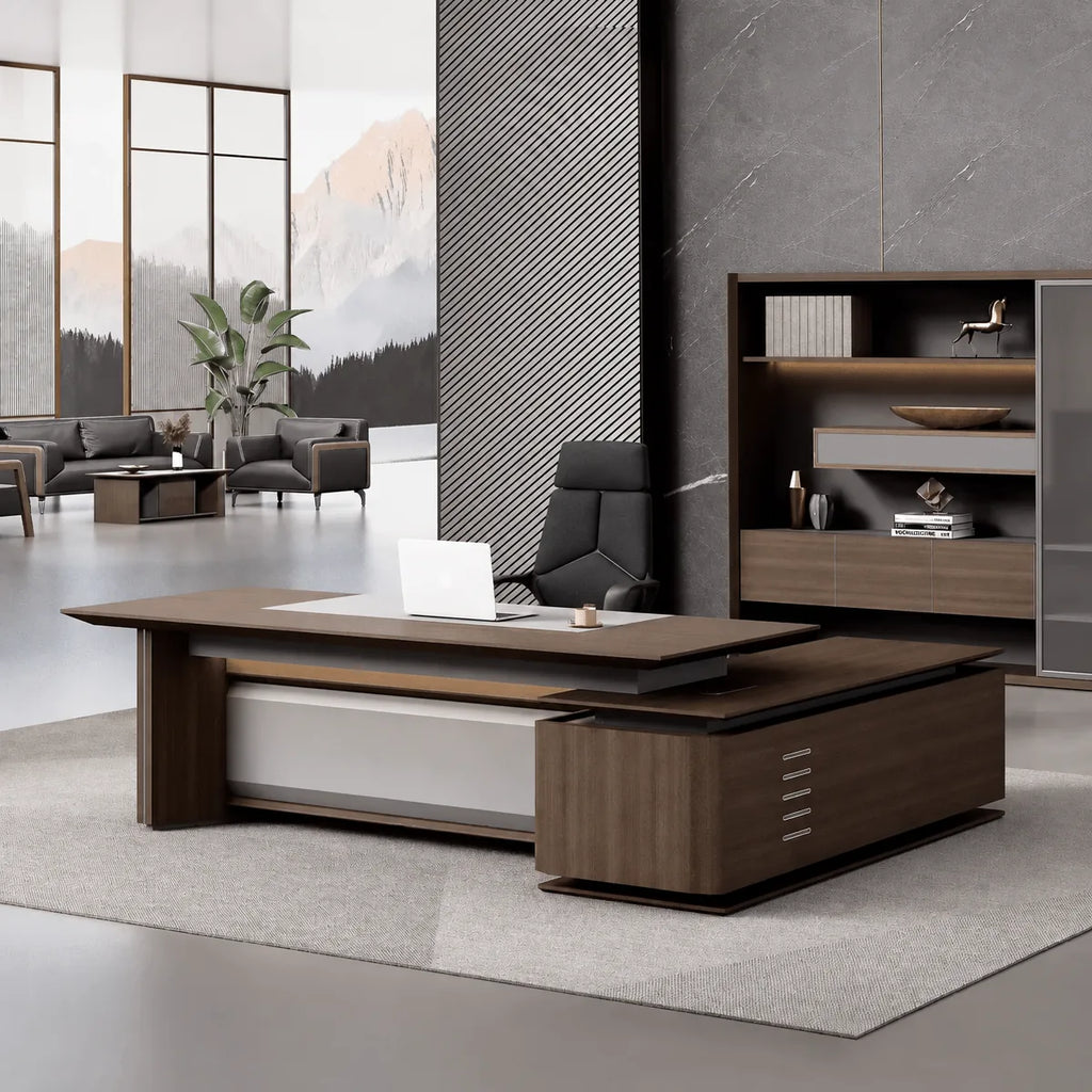 Brontë · Modern L-Shaped Executive Desk
