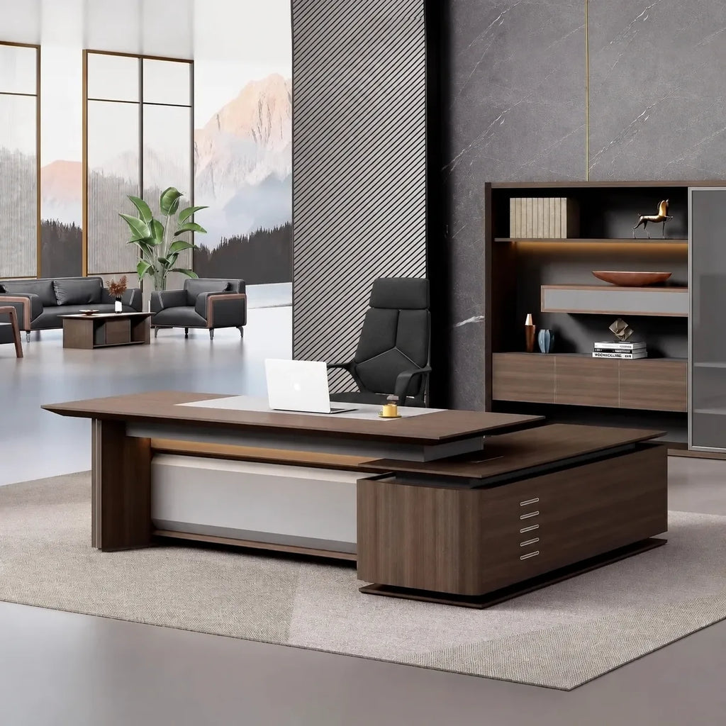 Brontë · Modern L-Shaped Executive Desk