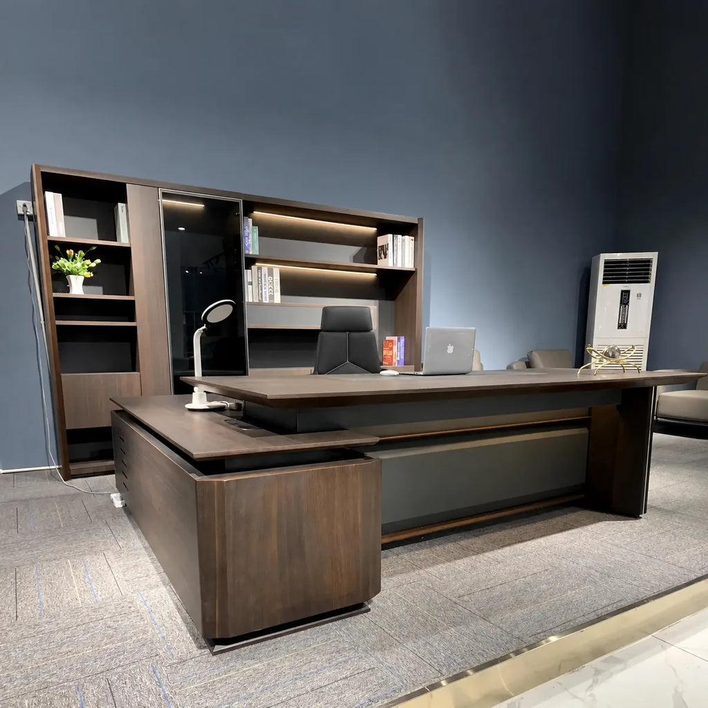 Brontë · Modern L-Shaped Executive Desk