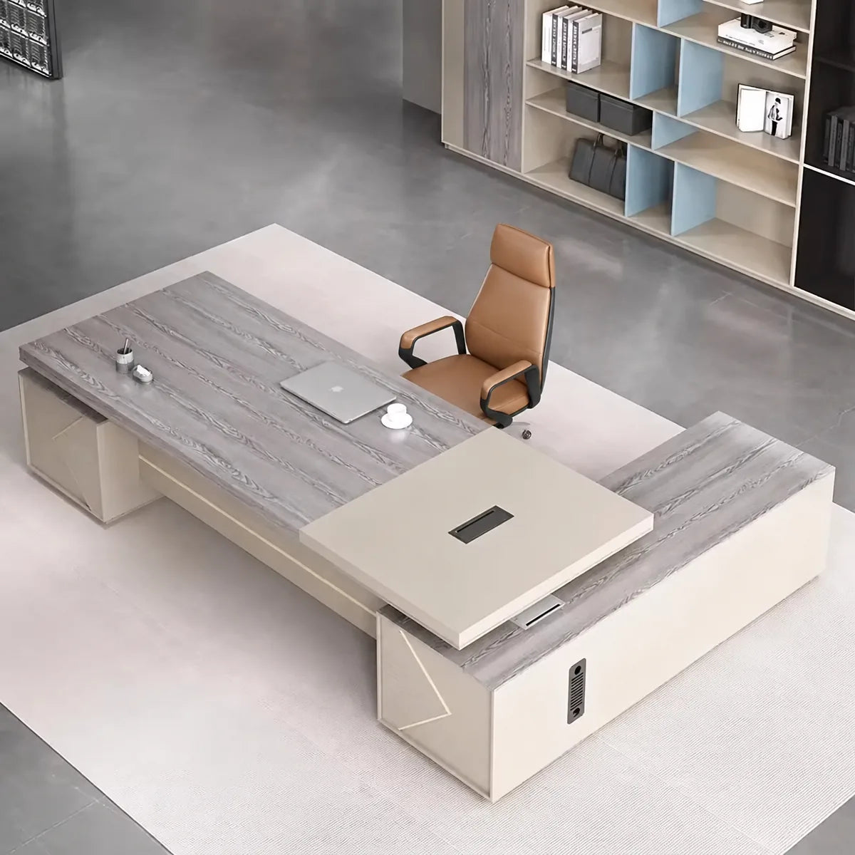 Calista · Modern L-Shaped Executive Desk