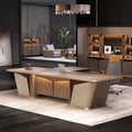 Cognac · Executive Desk w/ Mobile Storage