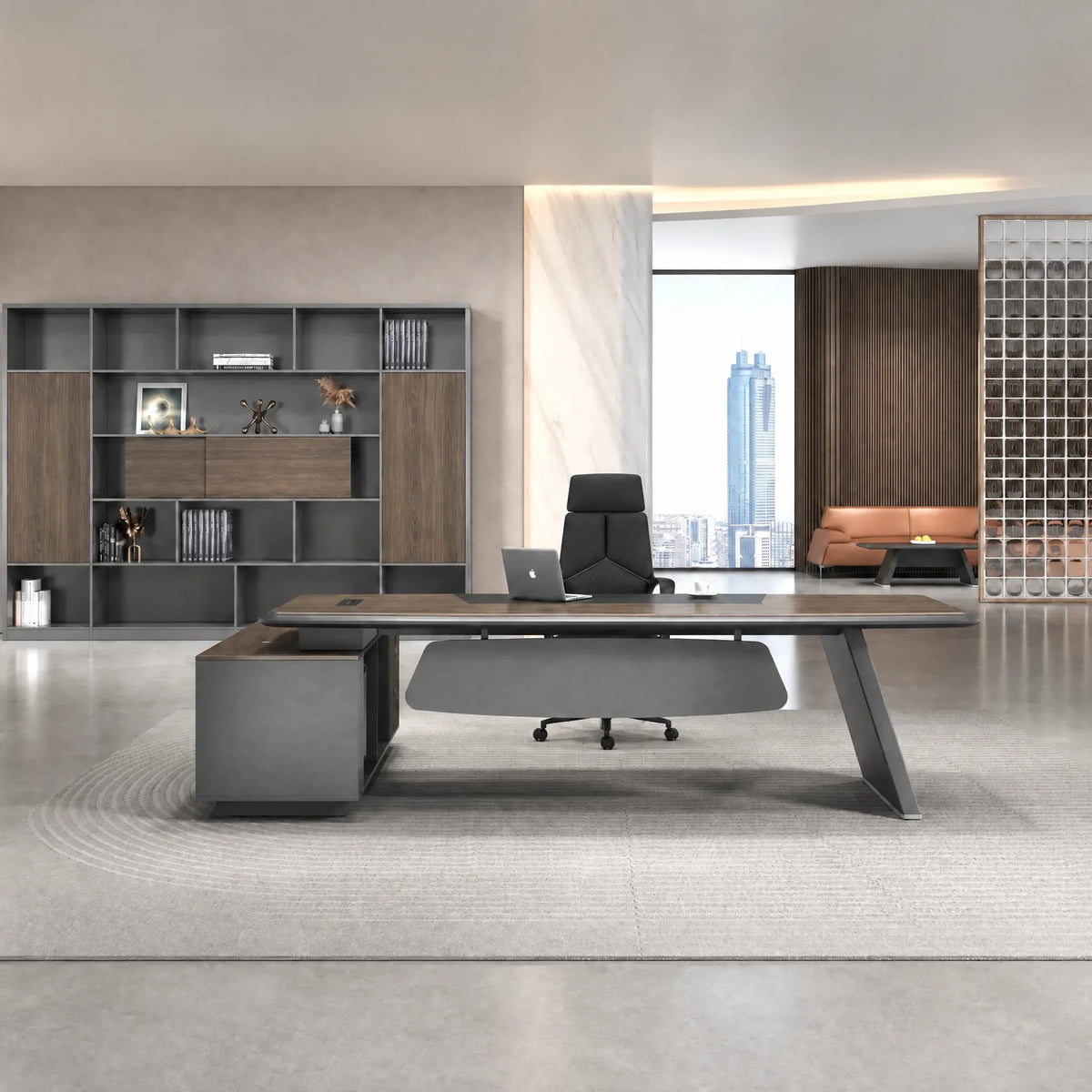 Corely · Modern L-Shaped Executive Desk
